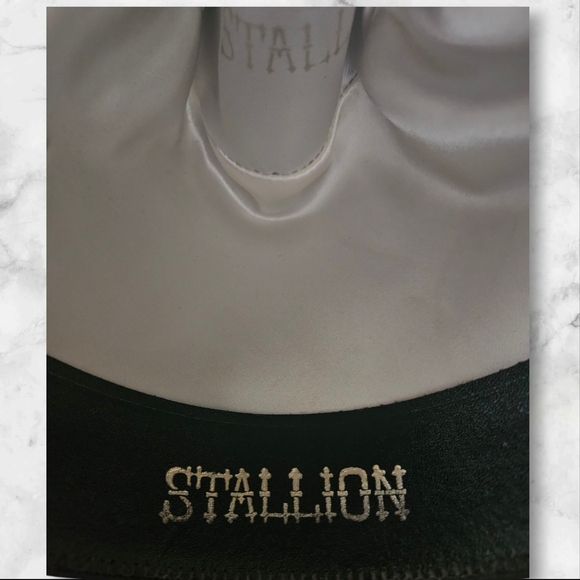 Stetson Stallion F0400 King Cowboy Hat 7-1/8 Chocolate 400 Brim Vintage USA - Picture 14 of 16